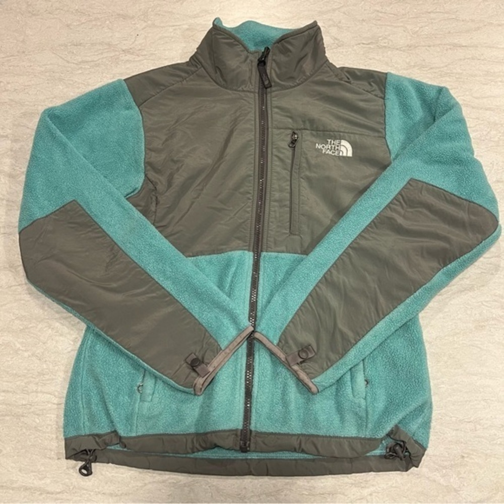 The North Face Denali Fleece Jacket‎ Full Zip Small Coat Women's Small Blue/Grey